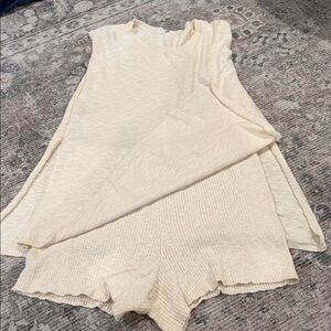 Sweater tank and shorts set